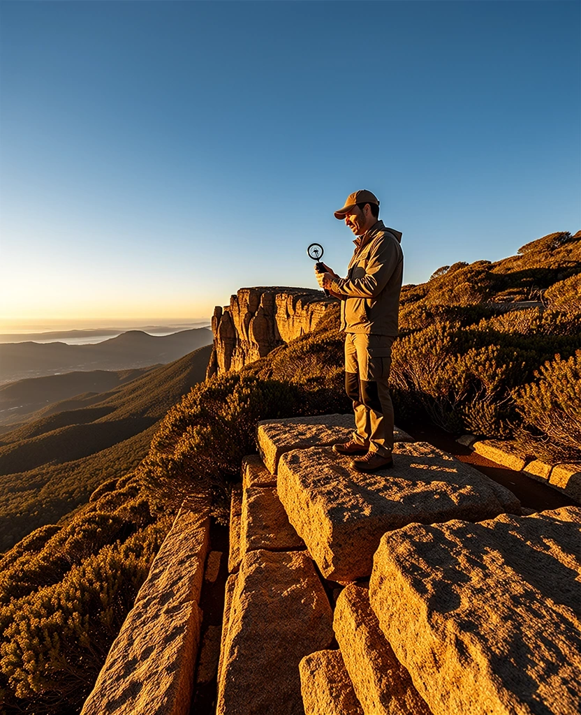 Local expert scouting the terrain